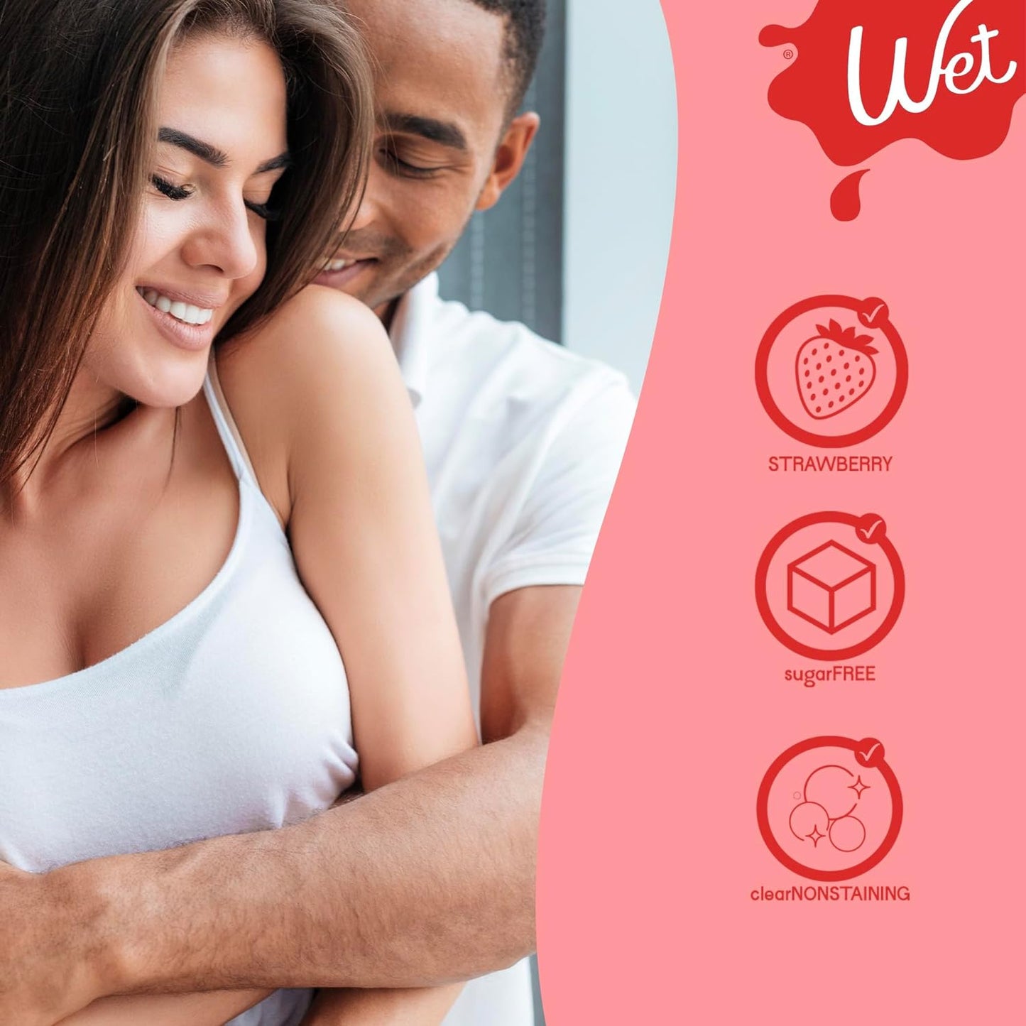 Wet Water Based Flavored Lube Strawberry 3.0 oz / 89 ml