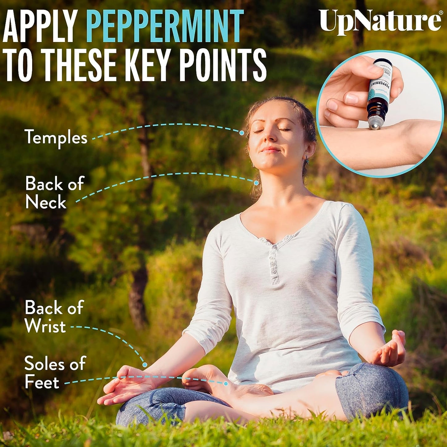 UpNature Peppermint 100% Pure and Natural Essential Oil - 0.33 fl oz / 10ml