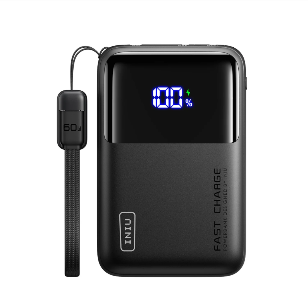 INIU P63 100W Fast Charging Power Bank 25000mAh, Black