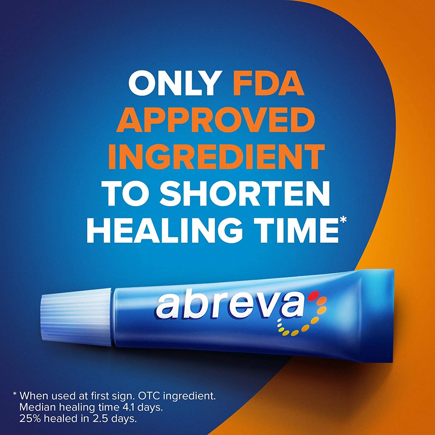 Abreva Cold Sore/Fever Blister Treatment Cream Tube, 0.07 oz. / 2g