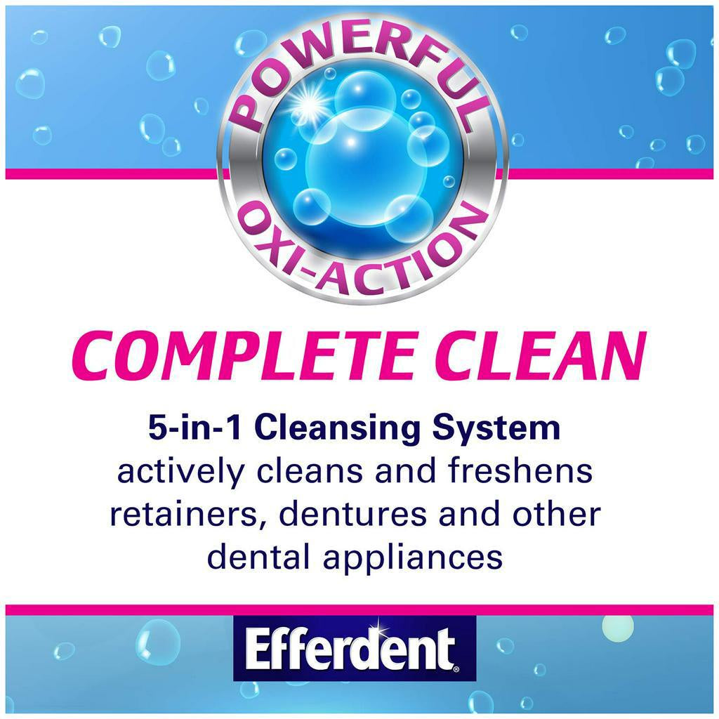 Efferdent Denture Cleanser Tablets, Complete Clean, 44 Tablets