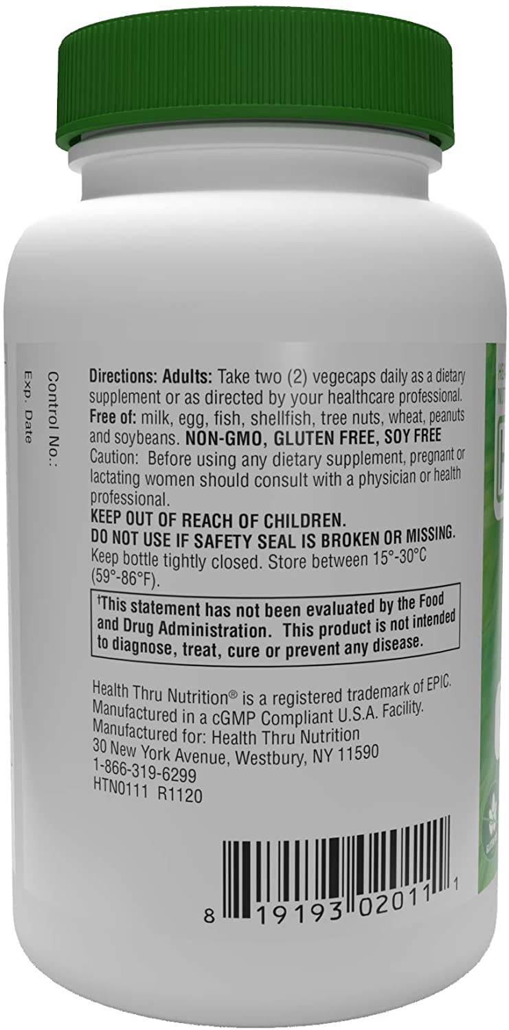 Health Thru Nutrition Advanced B-Complex plus Choline, 60 Vegecaps Vitamin B