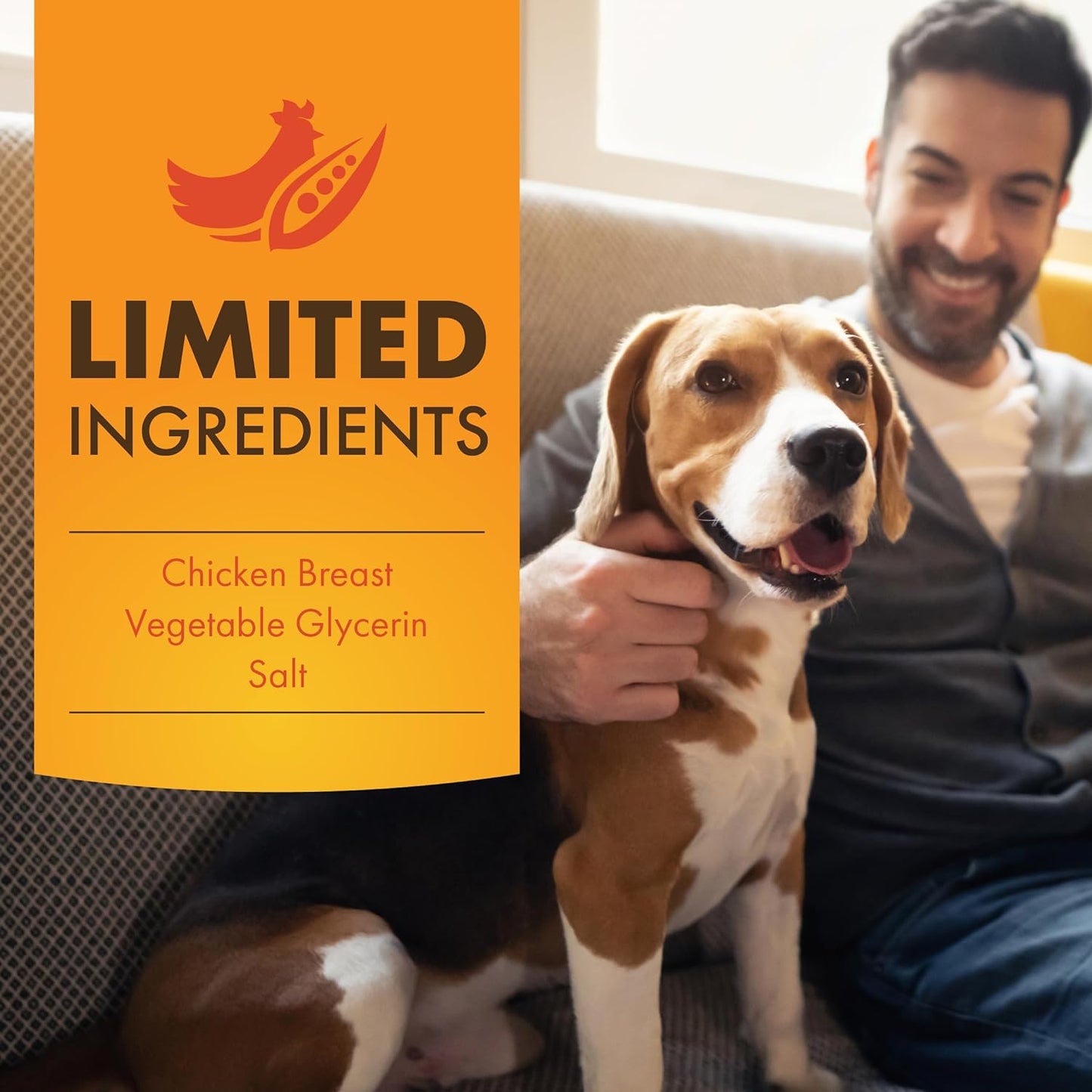 Pur Luv Chicken Jerky High Protein Dog Treats 16 oz / 454g