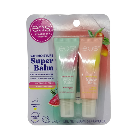 EOS 24H Moisture Super Balm Watermelon Frose & Mango Melonade, 0.35 oz / 10 ml