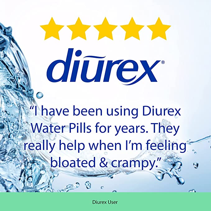Diurex Gentle Water Pills Relief Feel Better & Less Heavy Bloat Relief 42 Pills
