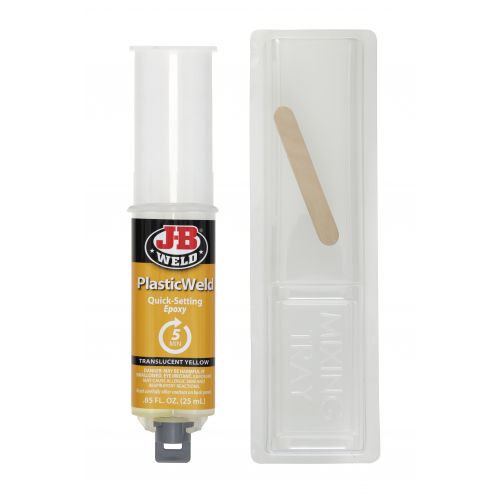 JB Weld PlasticWeld Syringe Quick Setting Epoxy, 0.85 fl.oz / 25ml (50132)