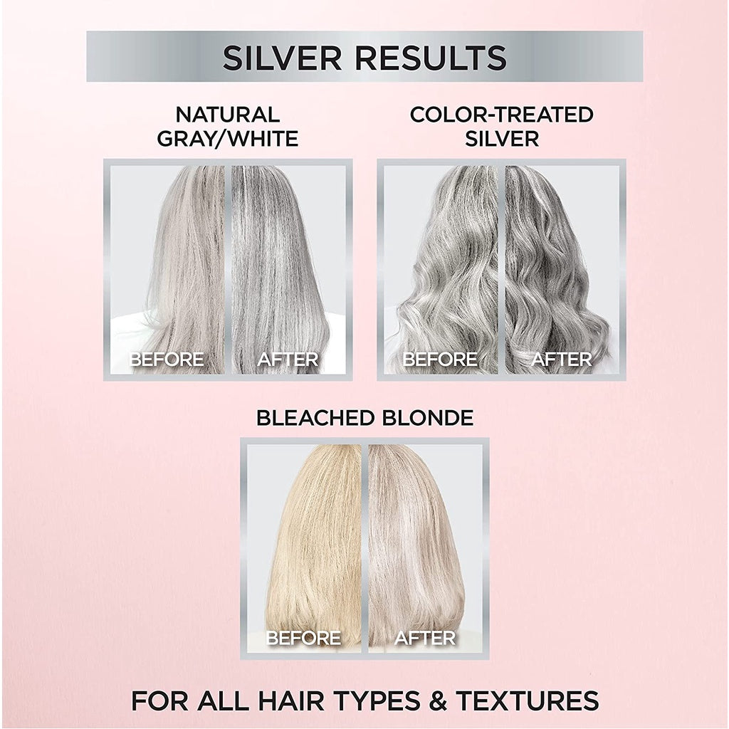L'Oreal Paris Le Color One Step Toning Gloss for Gray Hair Silver 118 mL