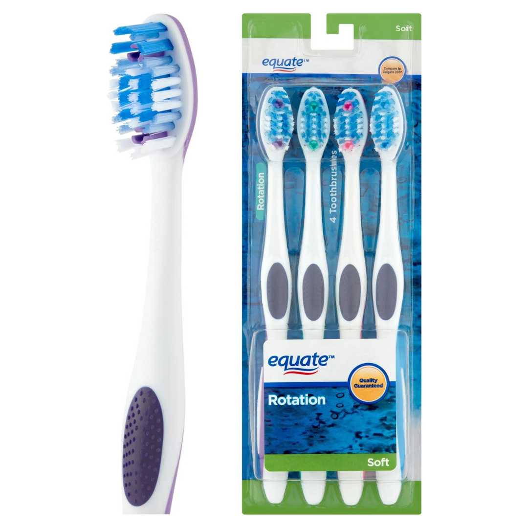Equate Rotation Toothbrushes - Soft (4 Count)