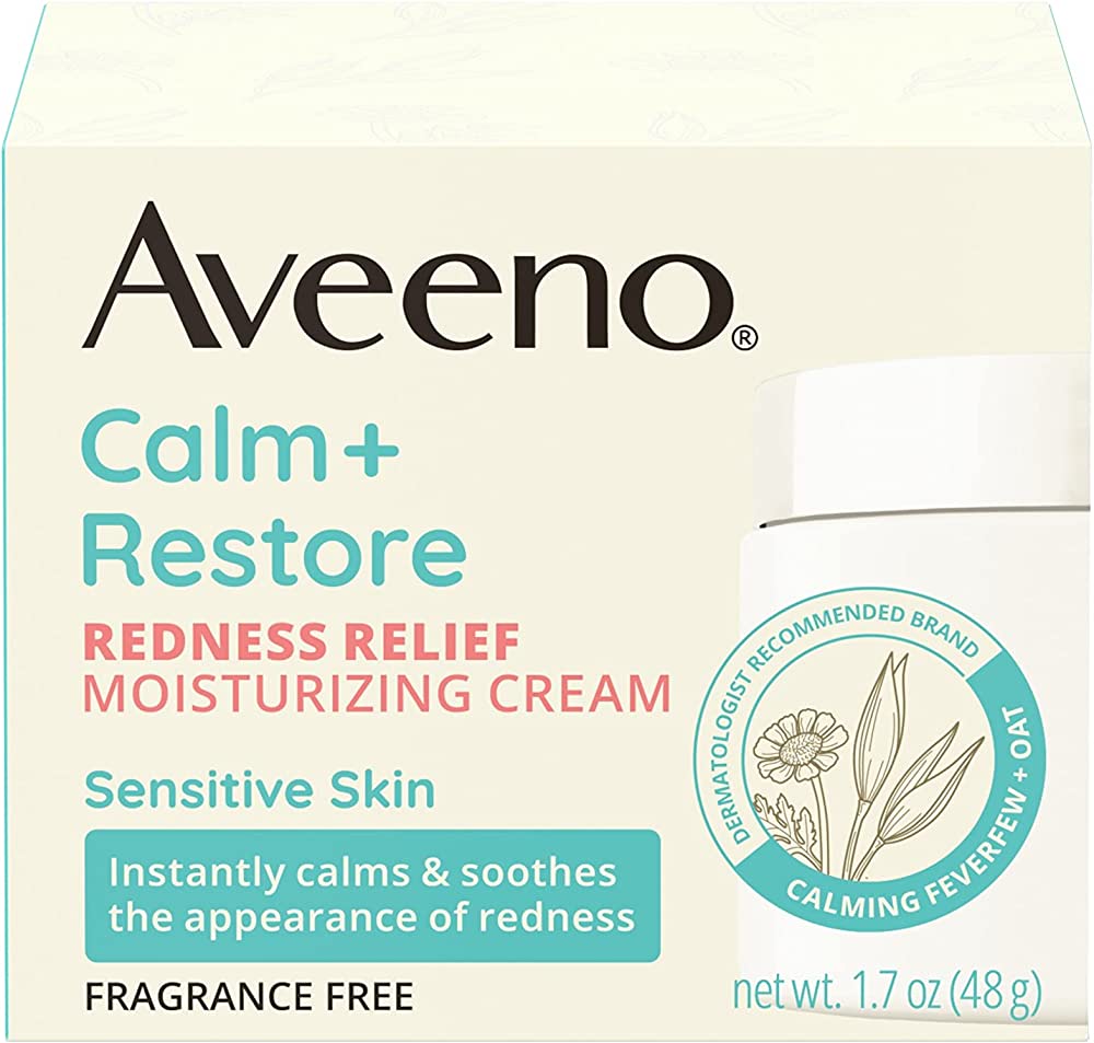 Aveeno Calm + Restore For Sensitive Skin Moisturizer Fragrance Free