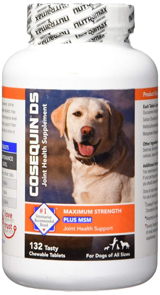 Nutramax Cosequin DS Plus with MSM 132 Chewable Tablets