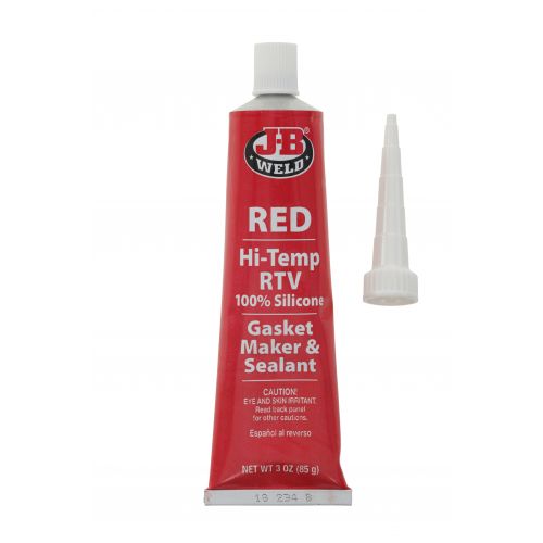 JB Weld Hi-Temp Red Silicone Gasket Maker & Sealant, 3.0 oz. / 85g (31314) NOT CARDED