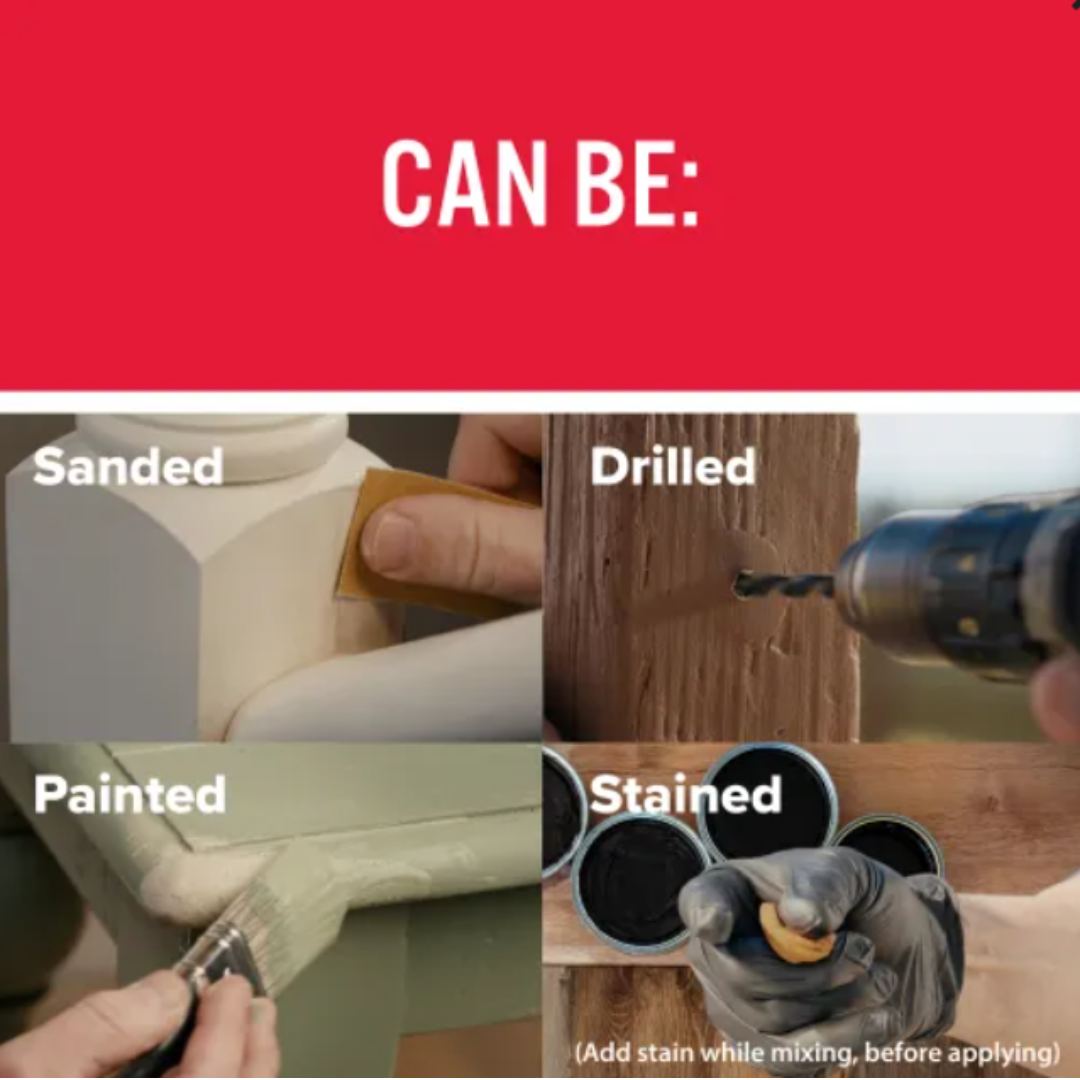 JB Weld Kwikwood Wood Repair Repair Epoxy Putty 2 oz / 57g (8258)