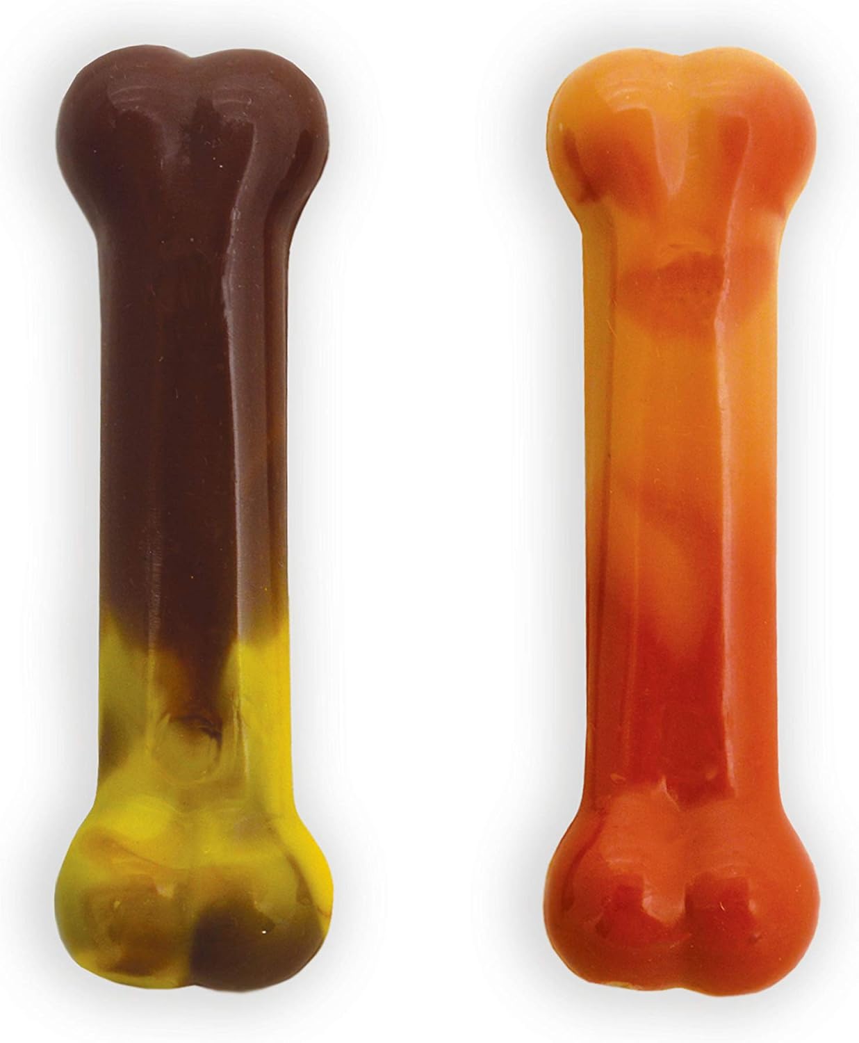 Nylabone Bone Chew Toy for Dogs, Bacon Cheeseburger & Apple Pie Flavor, Up To 25 Lbs ( Napoo2vpp )- 2 Pack