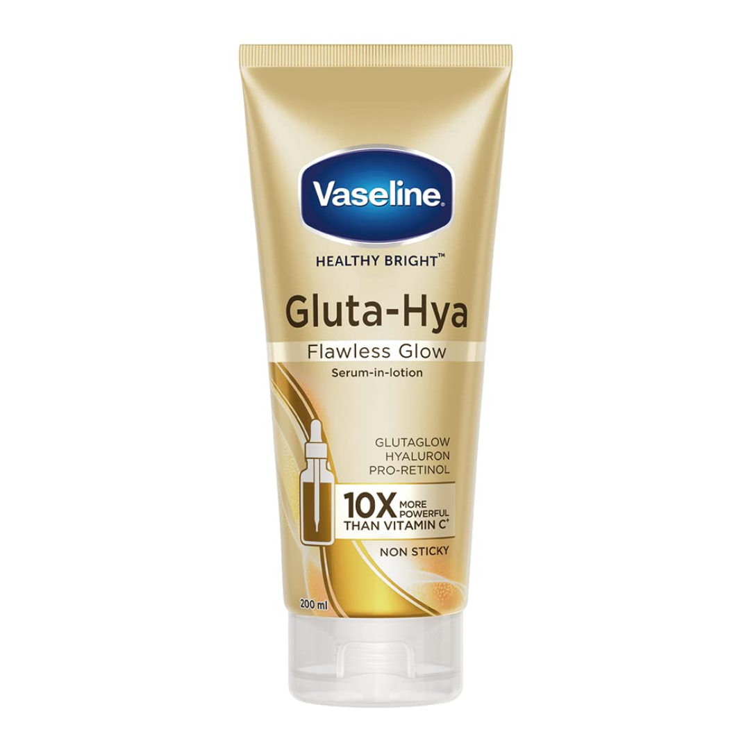 Vaseline Healthy Bright Gluta-Hya Serum-in-Lotion Non Sticky, 200 ml