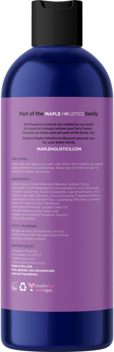 Pet Pleasant Love And Care Dog Shampoo For All Sizes, Sweet Lavander Scent, 8 fl oz / 236mL