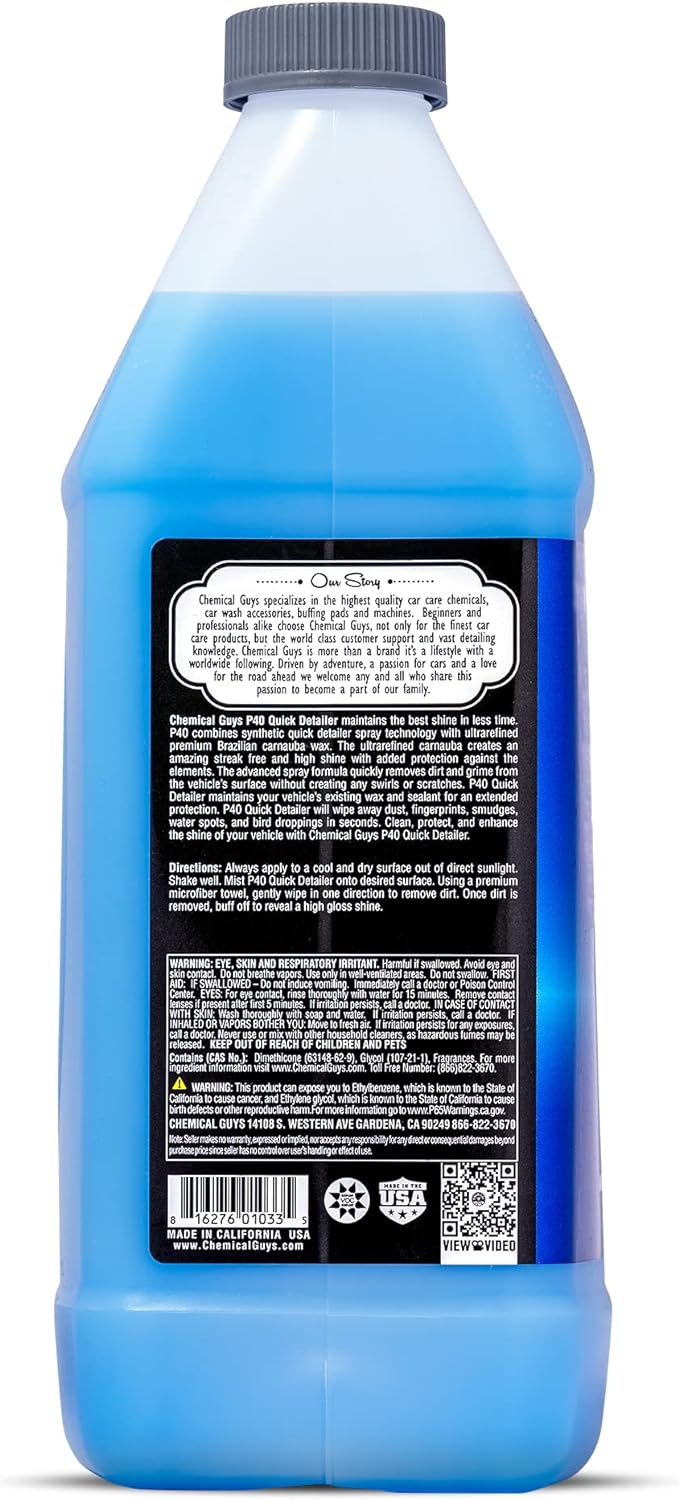 Chemical Guys P40 Detailer Sprayable Carnuaba Natural Shine 128 fl oz / 3.78L