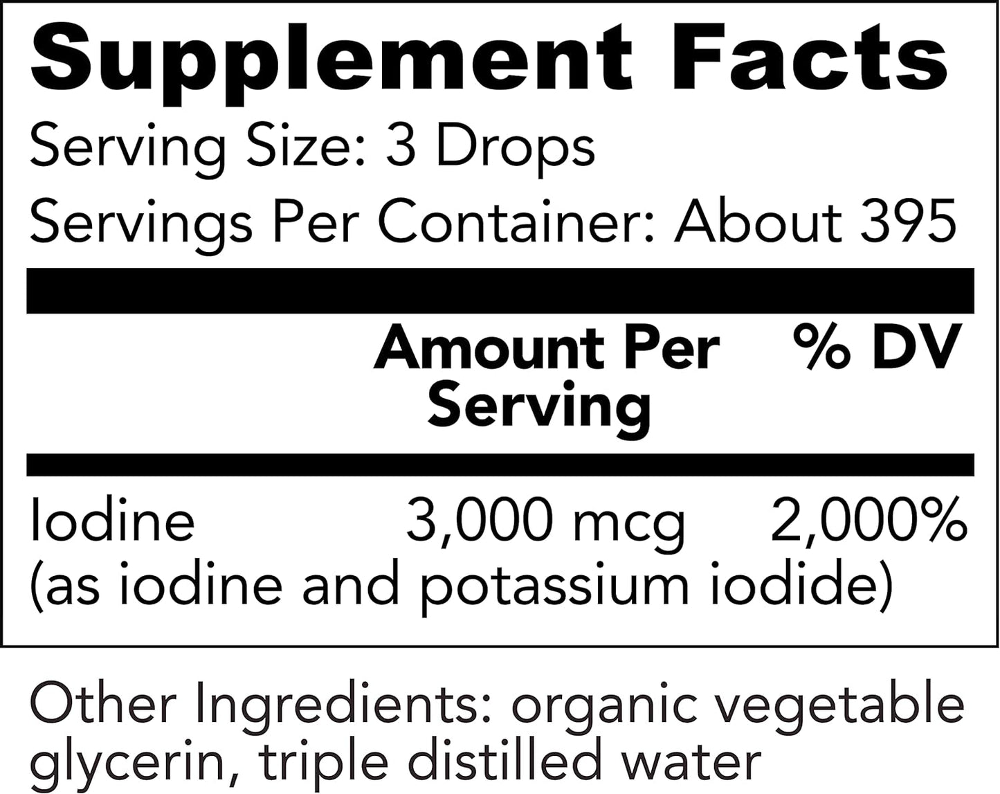 Earth Harmony Natural Lugol's Iodine Supplement 2 fl oz / 59.2ml