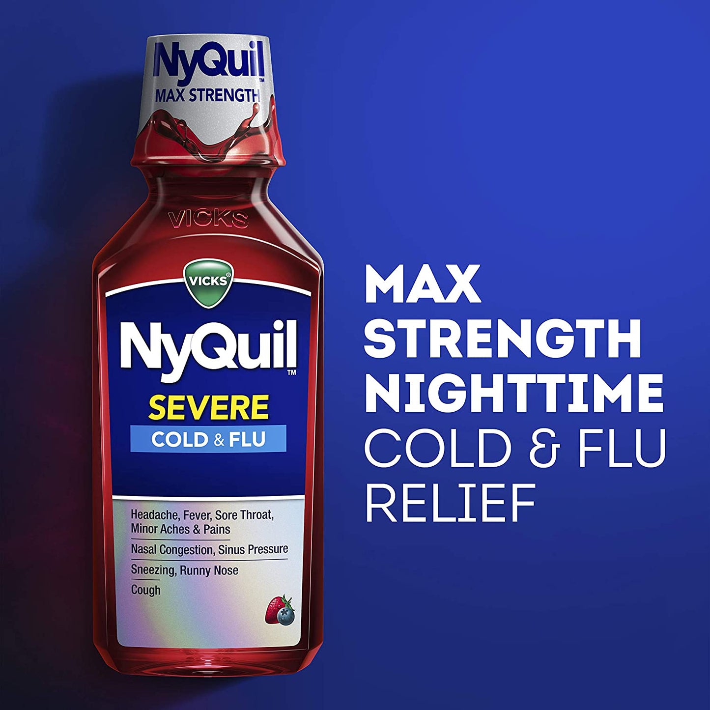 Vicks NyQuil and DayQuil Severe Cold & Flu Relief Liquid, 2 x 12 fl.oz