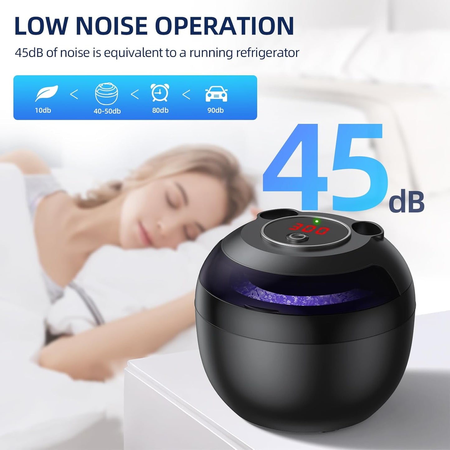 EcoBasic Ultrasonic Retainer Cleaner Aligners Dentures Retainer Guards