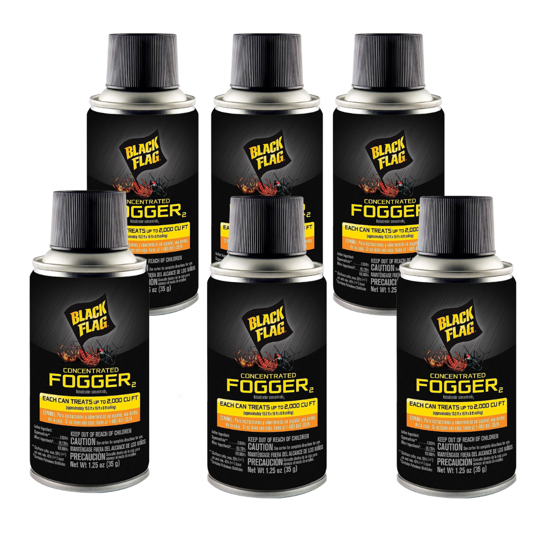 Black Flag Concentrated Indoor Fogger Clear Kills Insects 6 Counts