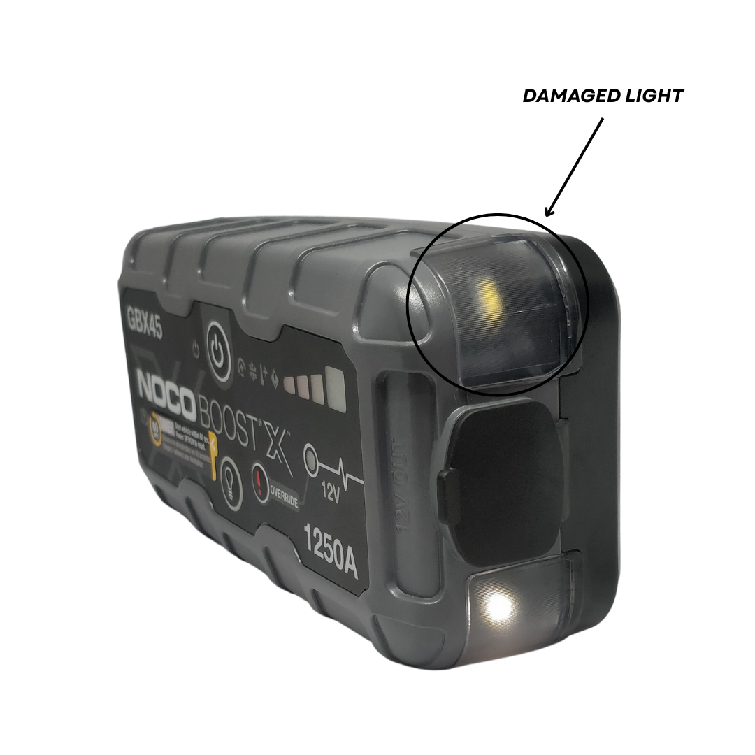 Noco Boost X GBX45 12V 1250A Lithium Jump Starter with Damaged LED Light