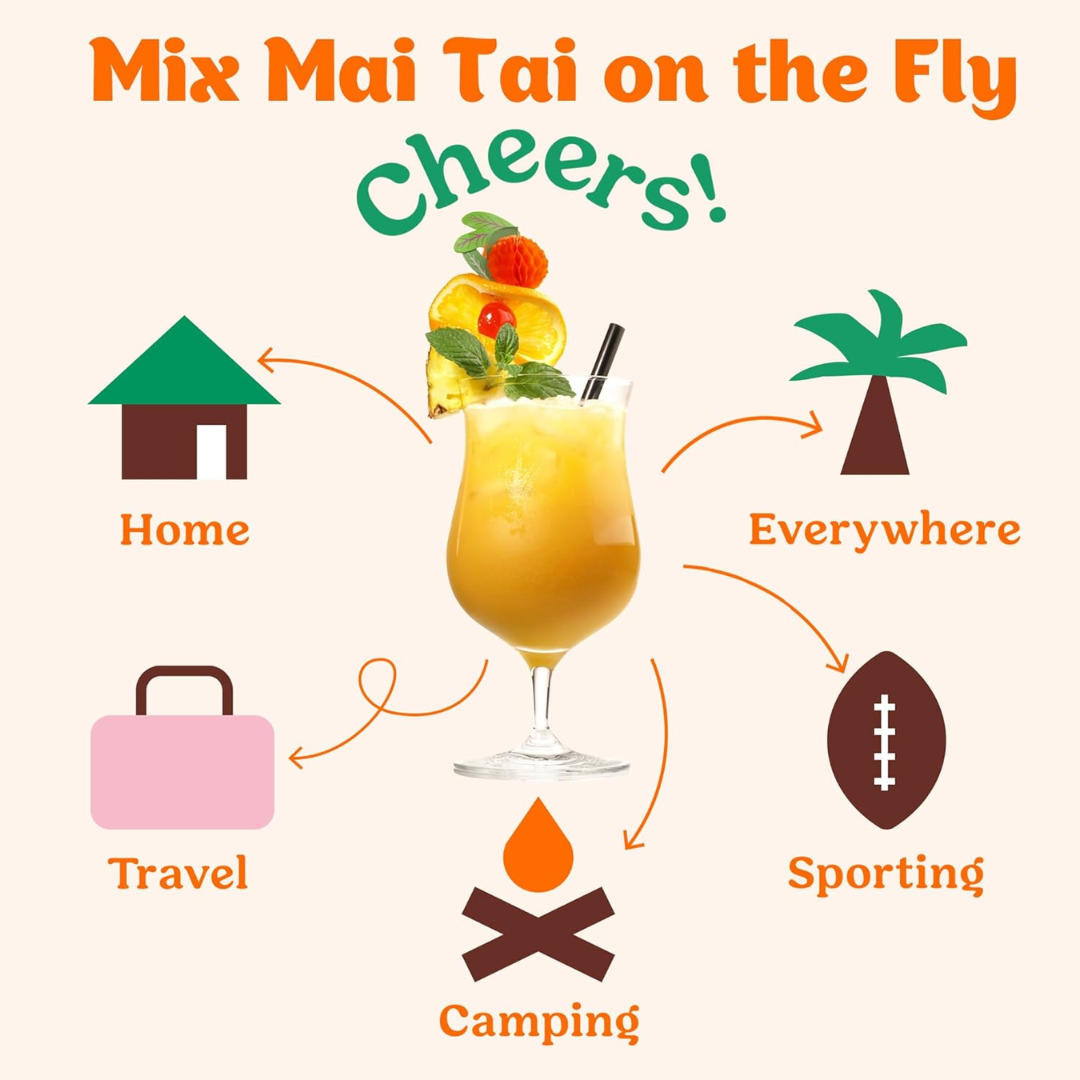 Craftmix Blood Orange Mai Tai Crafted Cocktail, 1 Packet (7 g / 0.25 oz)