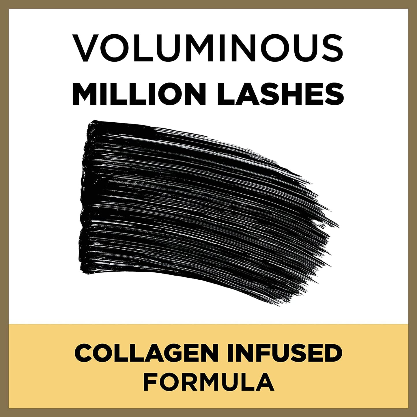 L'Oreal Paris Voluminous Million Lashes Mascara in 655 Black Brown, 0.30 fl.oz / 9.0 ml