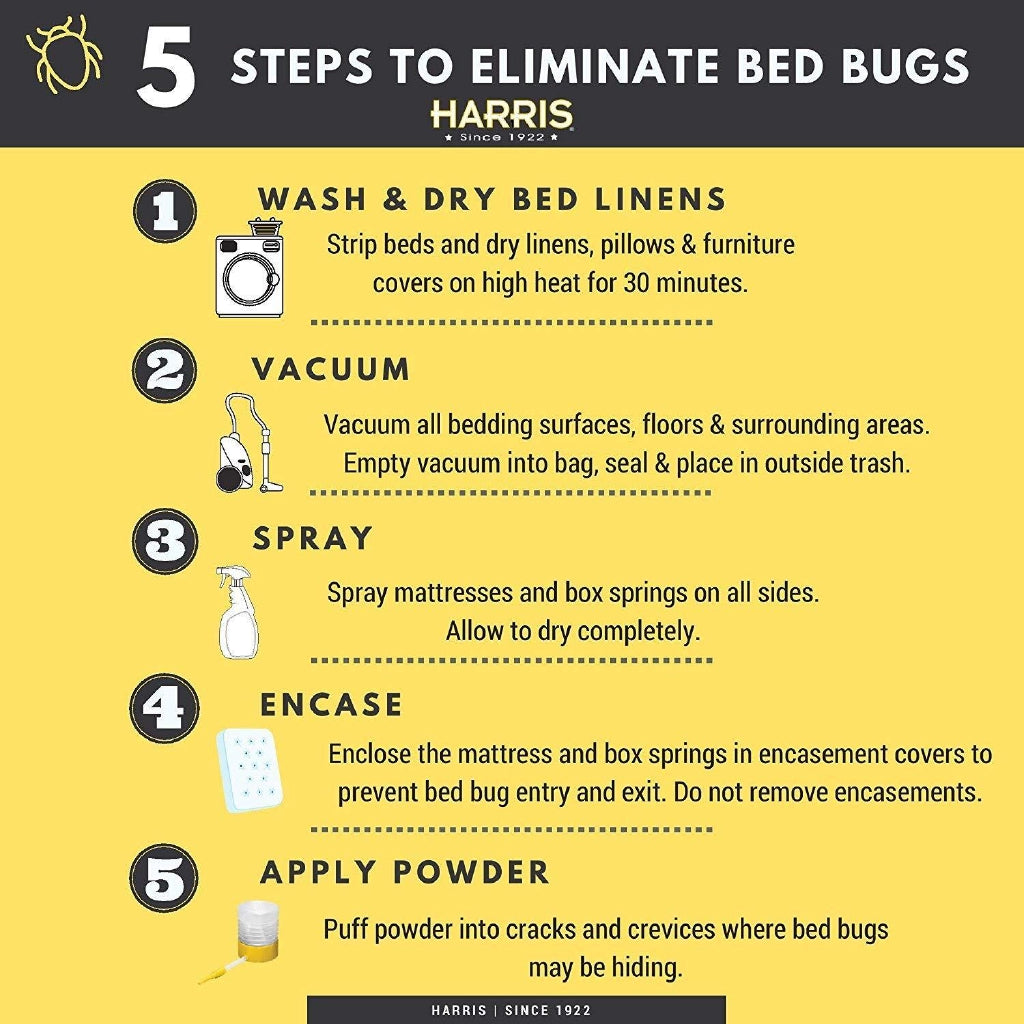 Harris Bed Bug Killer, Diatomaceous Earth Powder, Fast Kill Extended Residual Protection (4 LBS)