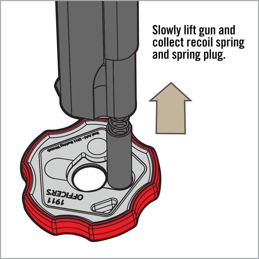 Real Avid 1911 Smart Wrench Barrel Bushing Wrench, Government & Oficer, Rubberized Non-Slip Outer Ring