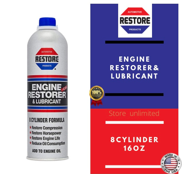 Restore (00016) 8-Cylinder Formula Engine Restorer and Lubricant - 16 oz. (PACKAGING MAY VARY)