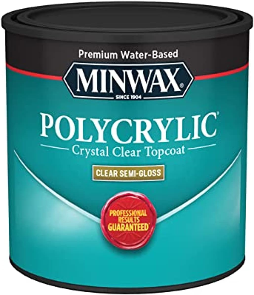 Minwax Polycrylic Crystal Clear Topcoat Premium Water Based - 236ml