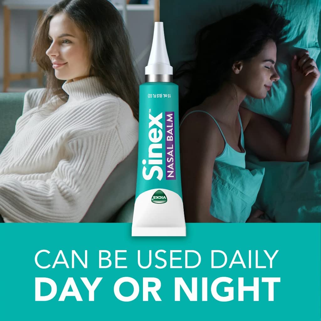Vicks Sinex Nasal Balm Heals & Soothes Irritated Dry Noses Through Moisturization - 15ml
