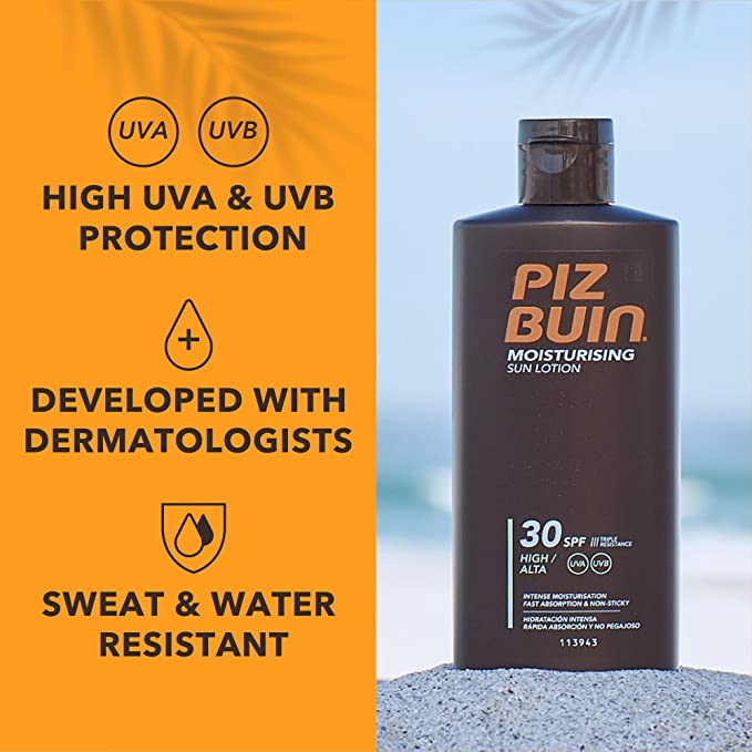 Piz Buin Moisturising Sun Lotion 30 SPF High 200 mL