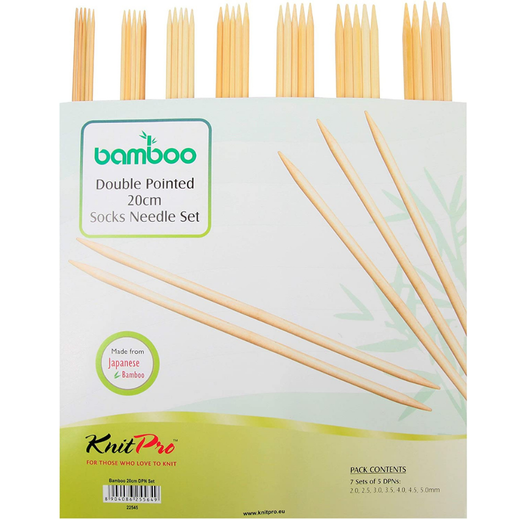 KnitPro Bamboo Double Pointed 20 cm Socks Needle 1 Set (22545)