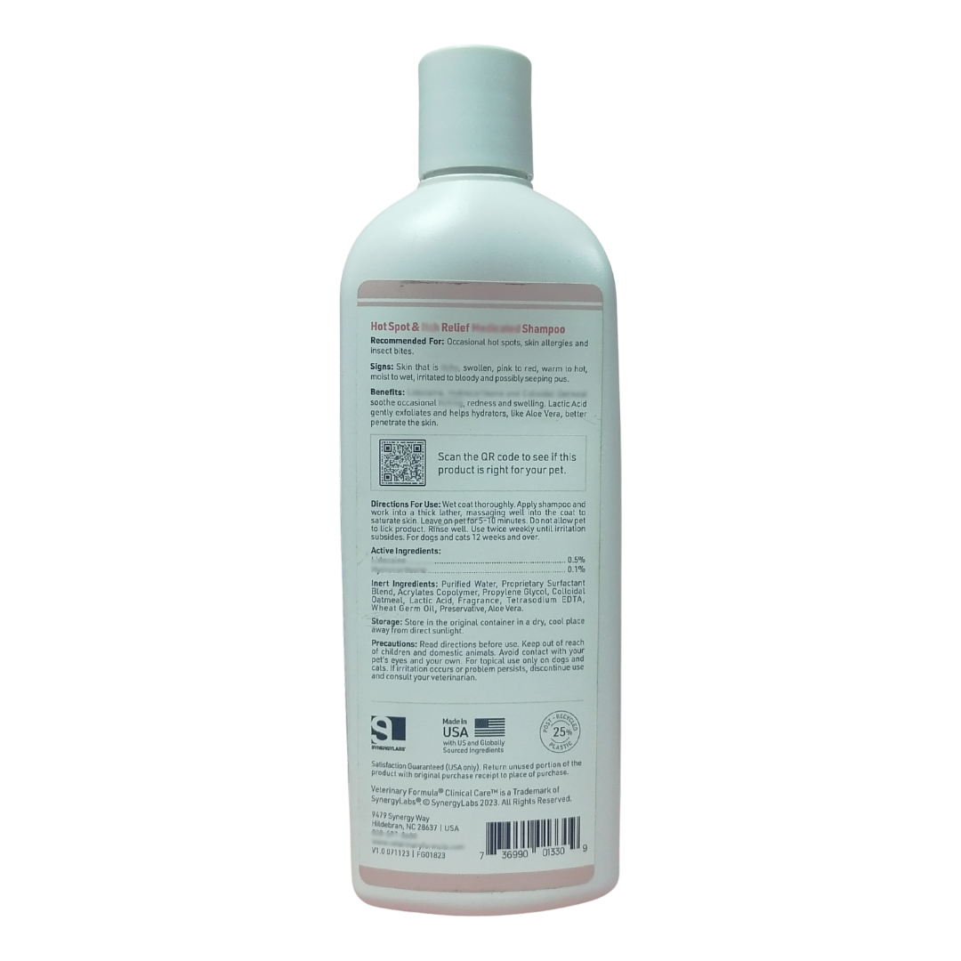 Veterinary Formula Hot Spot & Relief Shampoo for Dogs and Cats, 16 oz / 473 ml