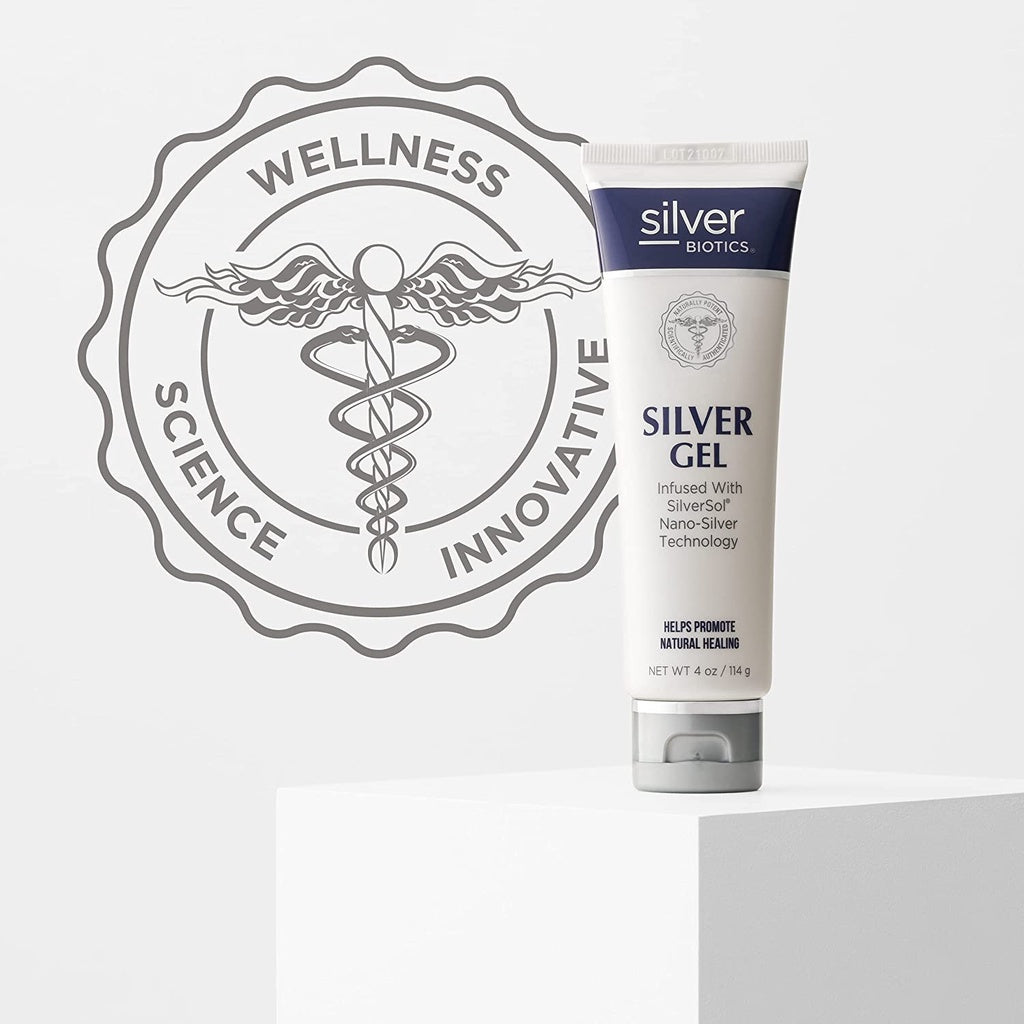 Silver Biotics Silver Gel Infused with SilverSol, Nano-Silver Technology, 4 oz. / 114g