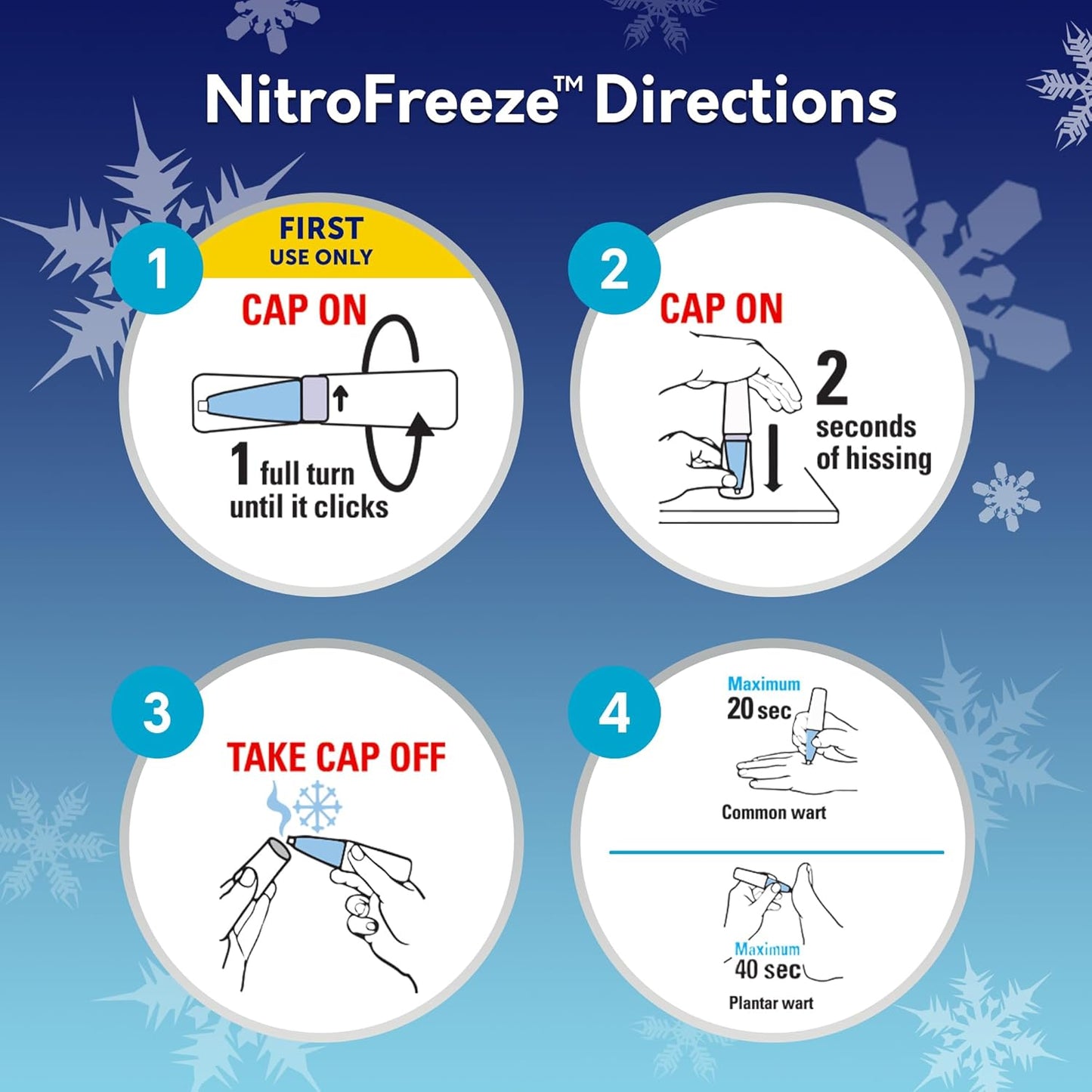 Compound W Nitrofreeze + Gel Pads Wart Removal 1 Pen, 8 Replaceable Tips and 3 Gel Pads