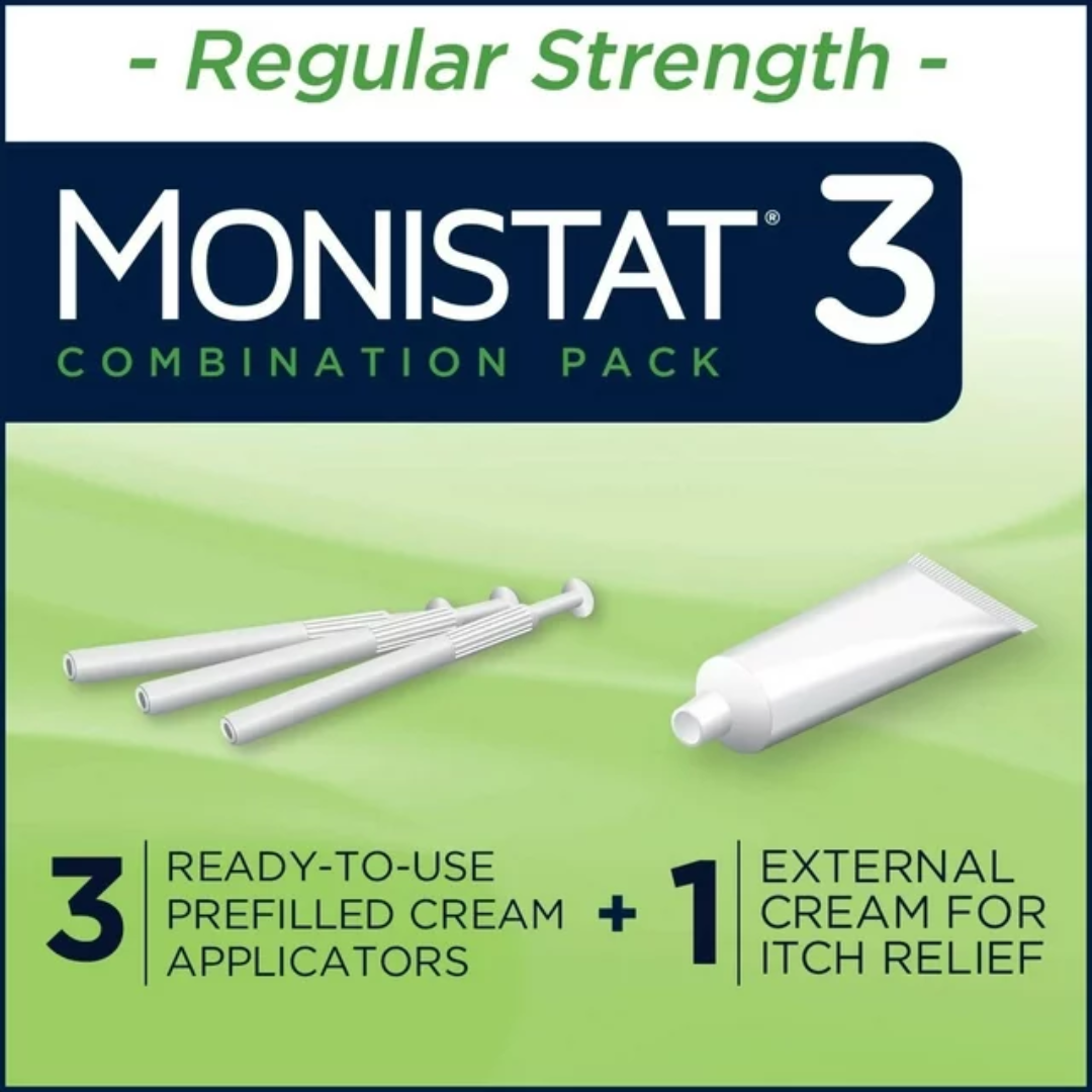 Monistat 3 Day Treatment, Cream + Applicators 0.18oz (5g)