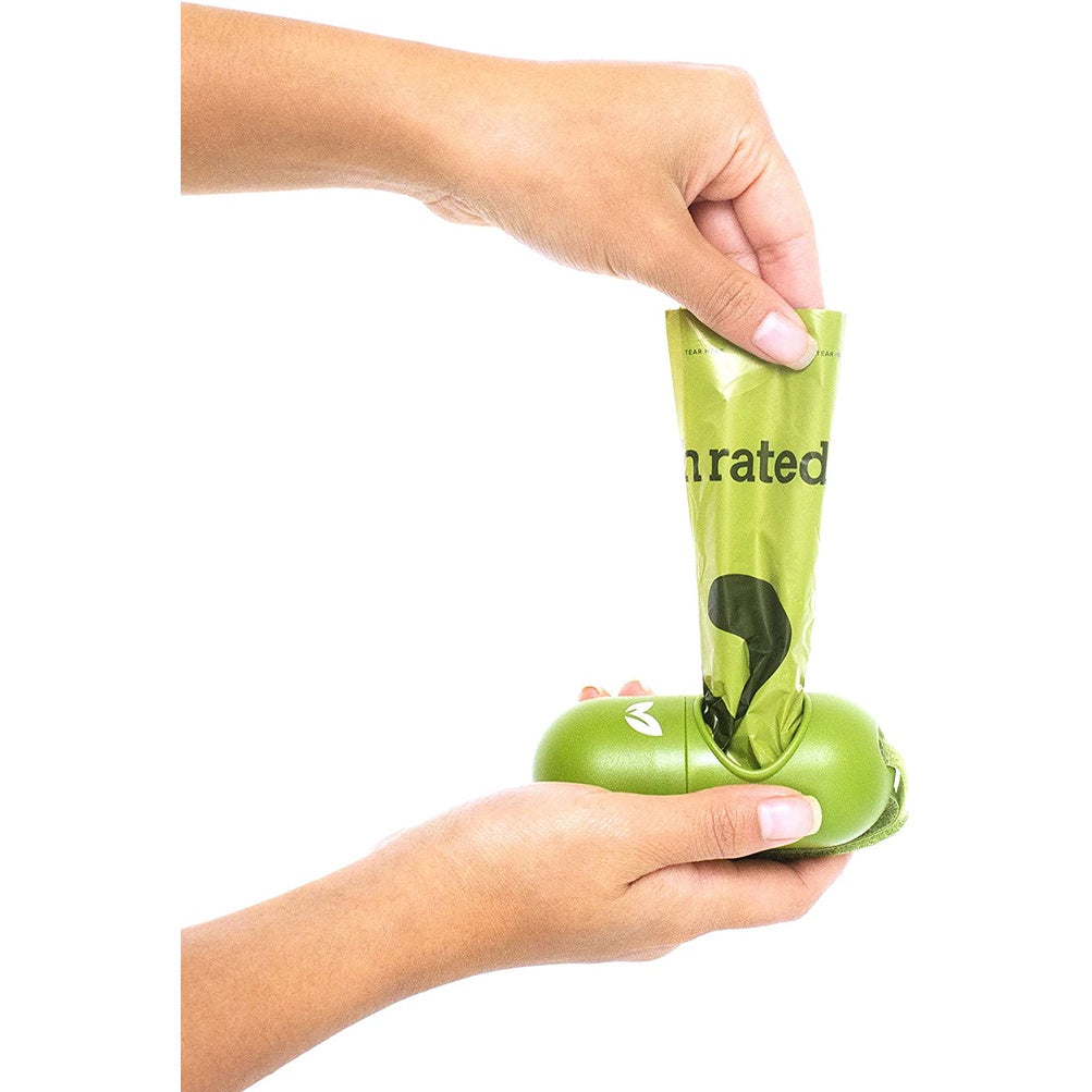 Earth Rated Poop Bags Leash Dispenser for Dog, Lavender Scented 30 Bags (9" x 13")