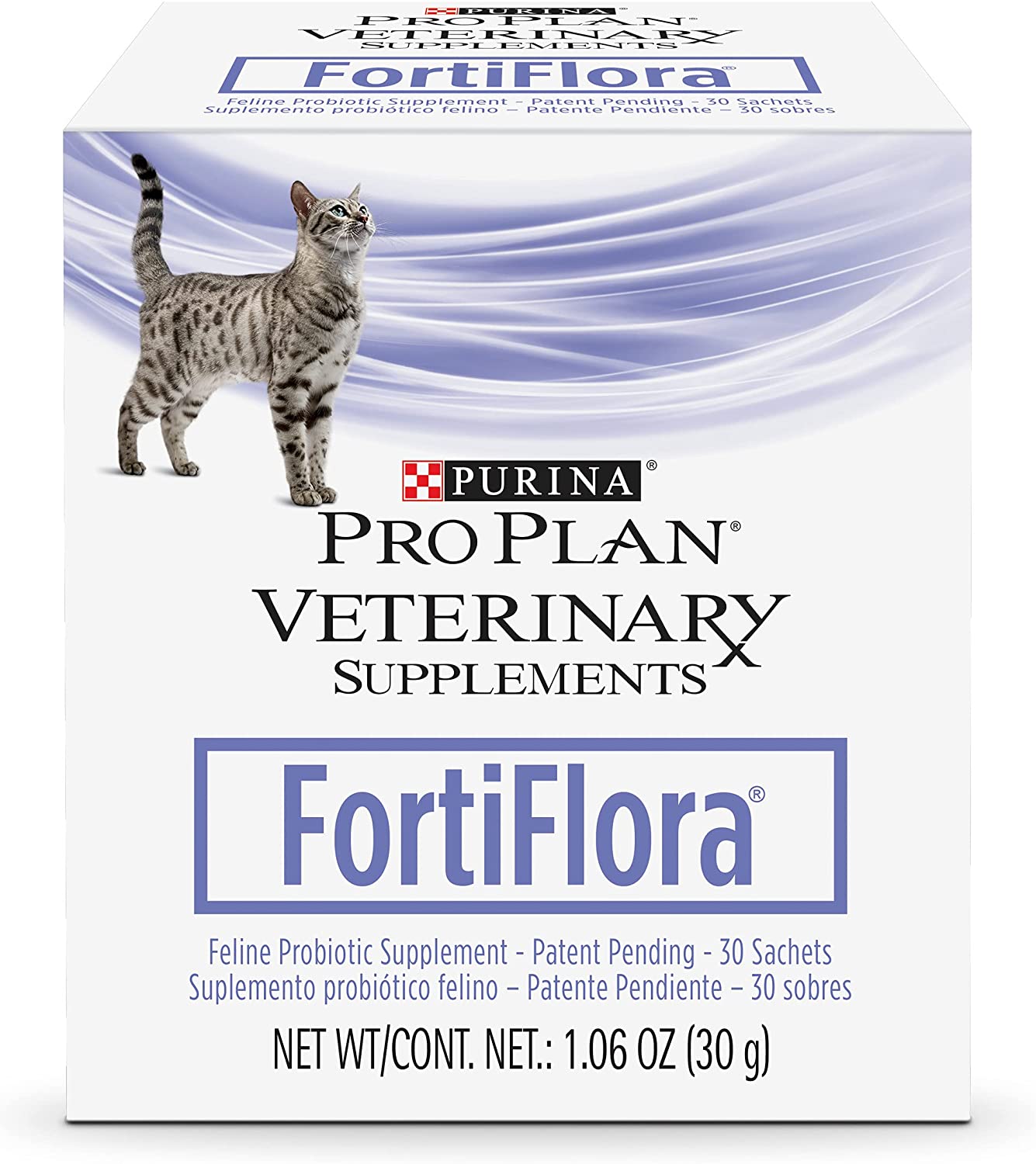Purina Pro Plan Veterinary Supplements FortiFlora Cat Probiotic Powder, 30 Sachets 1.06 oz / 30g
