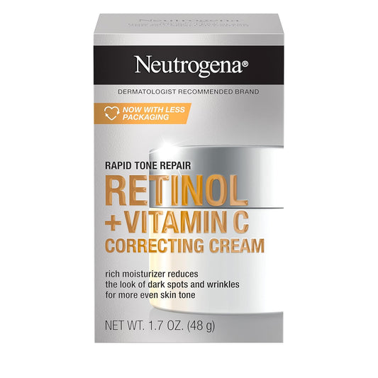 Neutrogena Rapid Tone Repair Retinol + Vitamin C Correcting Cream, 48 g / 1.7 oz.