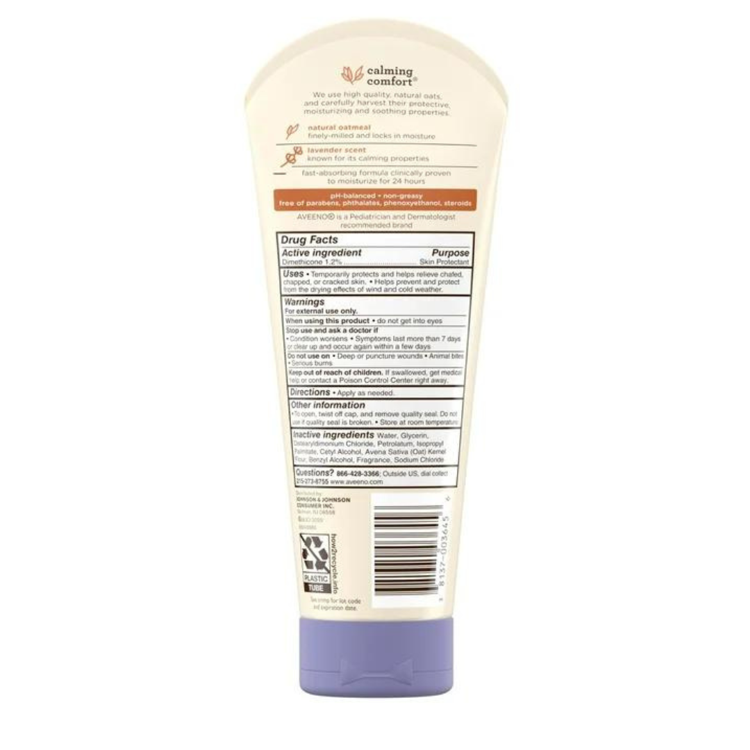 Aveeno Baby Calming Comfort Lotion Natural Oatmeal Lavender & Vanilla Scented 227g