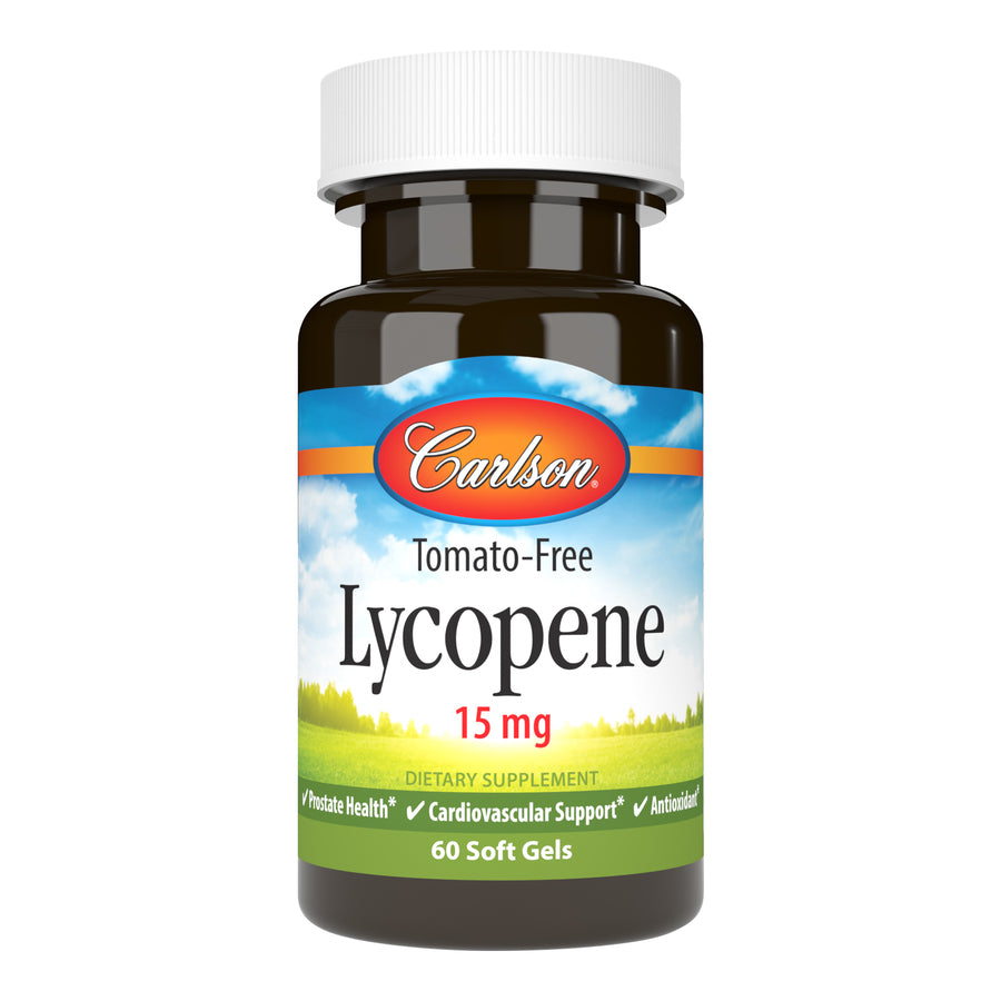 Carlson Tomato-Free Lycopene 15mg 60 Soft Gels Prostate Health, Cardiovascular Support & Antioxidant