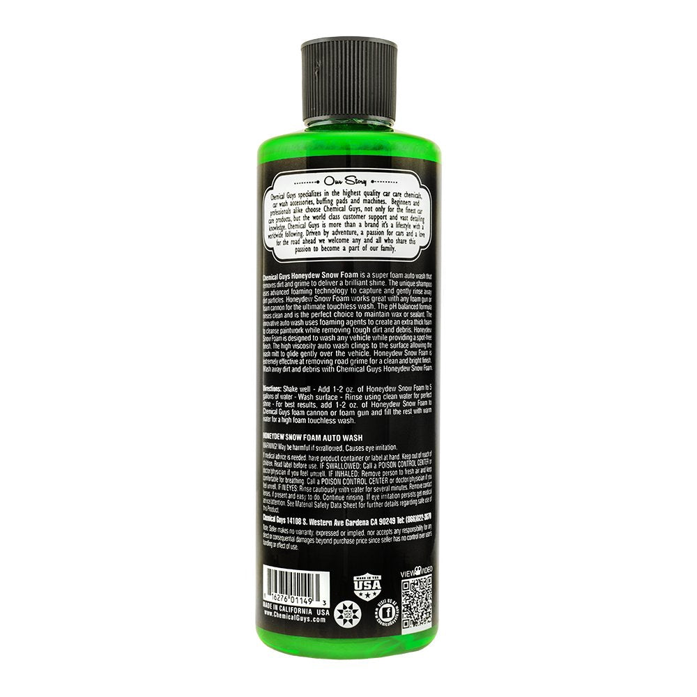 Chemical Guys Honeydew Snow Foam Car Wash Soap and Cleanser (16 oz)