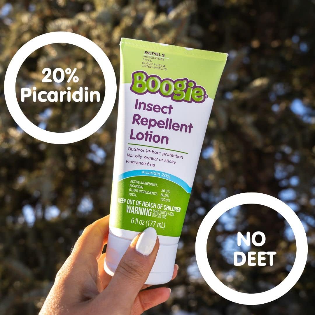 Boogie Insect Repellent Lotion Not Oily, Greasy Or Sticky 14hr Protection, 6 fl oz / 177 mL