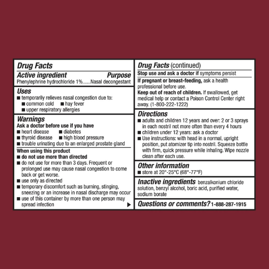 Equate Fast Acting Nasal Spray 1 fl oz / 30ml