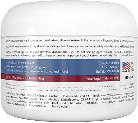 Open Naturals, Urea Cream Deeply Moisturizing 40% Healing Formula 113g