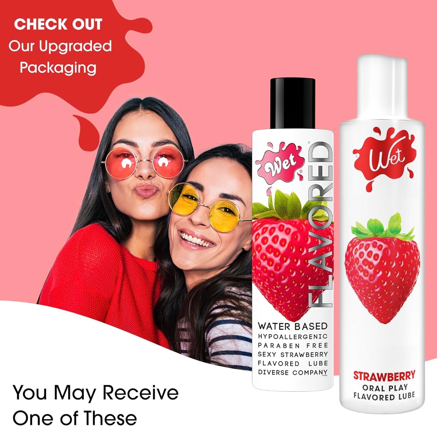 Wet Water Based Flavored Lube Strawberry 3.0 oz / 89 ml