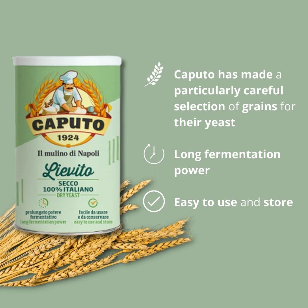 EXPIRY 05/2025 Antimo Caputo Lievito Active Dry Yeast 3.5 Ounce Can - Made in Italy - Perfect with 00 Flour
