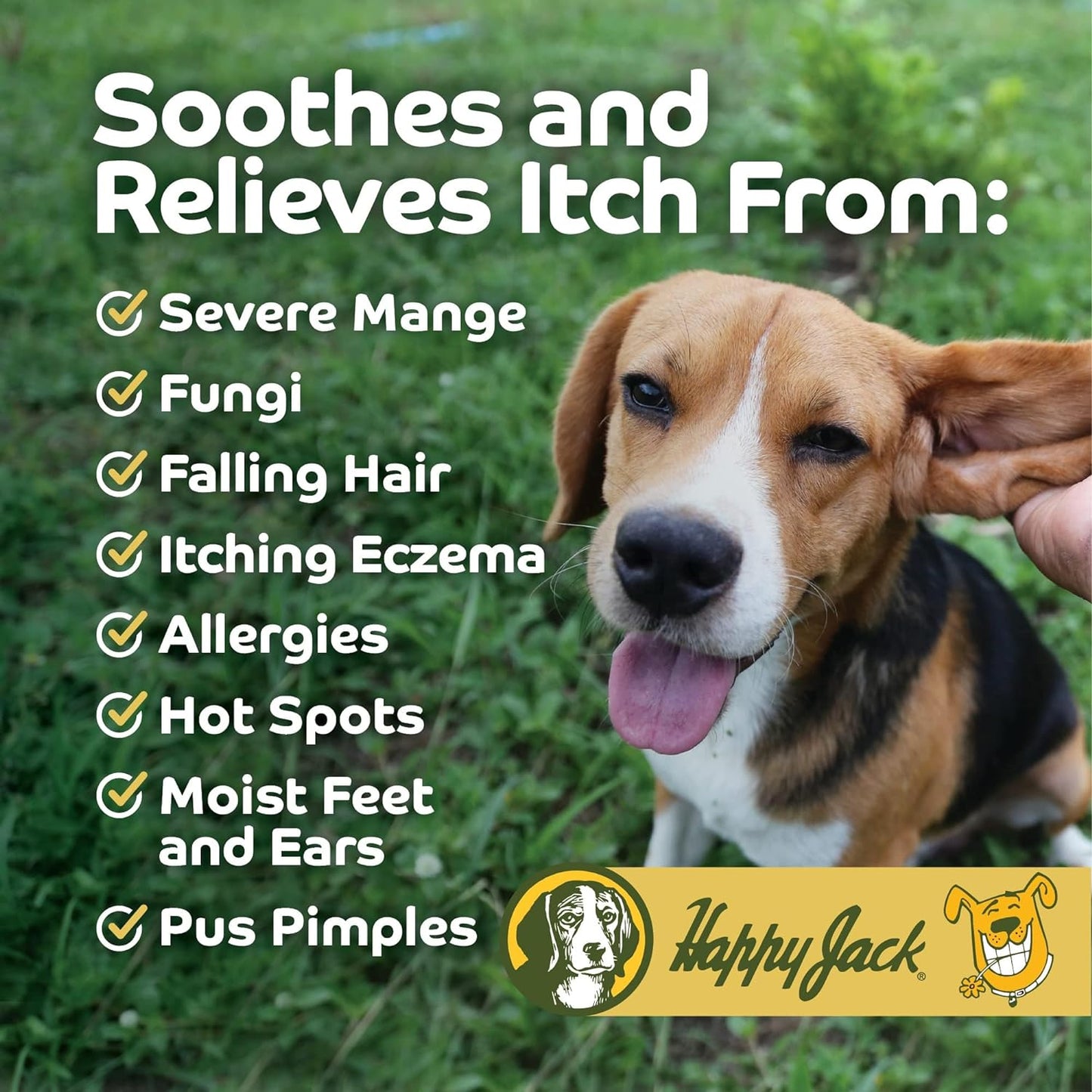 Happy Jack Mange Medicine Treatment for Dogs & Horses 8 oz / 234ml